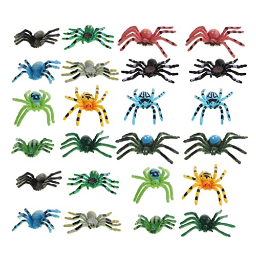 FOYTOKI 24Stücke Teiliges Realistische Spinnenfiguren aus Spinnenspielzeug für Halloween Partys und Kreative Deko Gruselige Requisiten für Spaß und Unterhaltung FOYTOKI 24Stücke Teiliges Realistische Spinnenfiguren aus Spinnenspielzeug für Halloween Partys und Kreative Deko Gruselige Requisiten für Spaß und Unterhaltung von FOYTOKI
