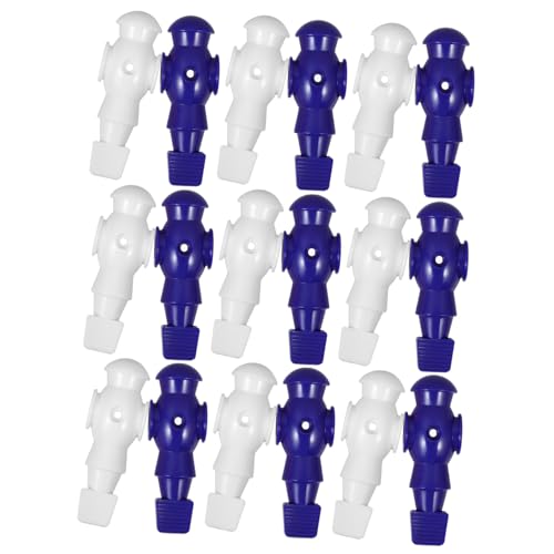 FOYTOKI 26 Stück Teiliges Tischfußball Ersatzteil Foosball Doll Player Figuren in Blau und Weiß Kompatibel mit Meisten Tischkicker Stangen Langlebige und Farbige Fußballspieler für und von FOYTOKI