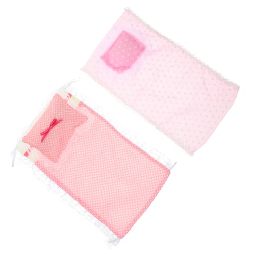 FOYTOKI 2Sätze Puppenhaus Bettwäsche Set Teiliges Mini Kissen und Bettlaken Zubehör für Puppenstuben und Häuser Realistische Schlafzimmerdekoration Komfortabel FOYTOKI 2Sätze Puppenhaus Bettwäsche Set Teiliges Mini Kissen und Bettlaken Zubehör für Puppenstuben und Häuser Realistische Schlafzimmerdekoration Komfortabel von FOYTOKI