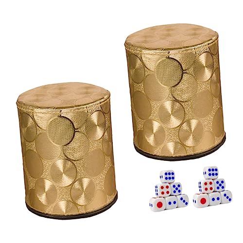 FOYTOKI 2Sätze Würfelbecher aus PU Würfelboxen mit Würfeln für Brettspiele Langlebig und Leicht zu Reinigen für Spieleabende und Partys Unterhaltung FOYTOKI 2Sätze Würfelbecher aus PU Würfelboxen mit Würfeln für Brettspiele Langlebig und Leicht zu Reinigen für Spieleabende und Partys Unterhaltung von FOYTOKI