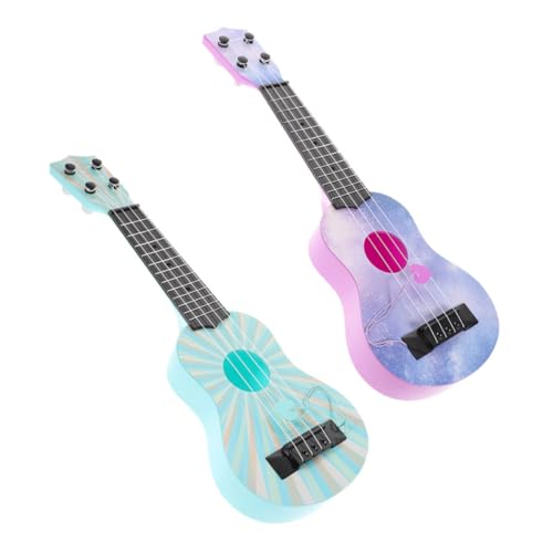 FOYTOKI 2Stücke Kinderspielzeug Ukulele für Kleinkinder Musikinstrument für Frühe Bildung Sicherer Farbenfrohes Design für Jungen von FOYTOKI