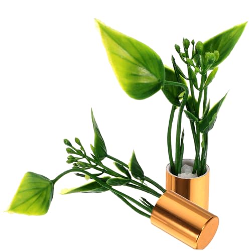 FOYTOKI 2Stücke Künstliche Topfpflanzen Bonsai Dekoration für Puppenhaus Miniaturgärten und DIY Projekte Realistische Grüne Ornamente FOYTOKI 2Stücke Künstliche Topfpflanzen Bonsai Dekoration für Puppenhaus Miniaturgärten und DIY Projekte Realistische Grüne Ornamente von FOYTOKI