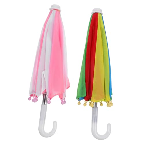 FOYTOKI 2Stücke Mini Regenschirm für Einstellbare Regenschirme Bunten Farben Perfektes Zubehör für Puppen und Mikrolandschaften Fotorequisit und Dekoration FOYTOKI 2Stücke Mini Regenschirm für Einstellbare Regenschirme Bunten Farben Perfektes Zubehör für Puppen und Mikrolandschaften Fotorequisit und Dekoration von FOYTOKI