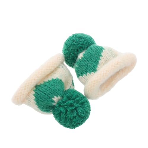 FOYTOKI 2Stücke Mini Strickmützen für Weinflaschen Handgefertigte Topper Festliche Deko DIY Bastelprojekte und Ostern für Partys und Kreative Gestaltung von FOYTOKI