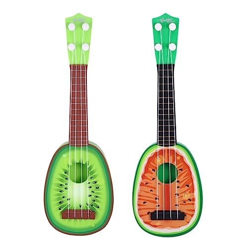 FOYTOKI 2Stücke Mini Ukulele Obstform Wassermelone Kiwi Chic Musikinstrument für Kleinkinder für Frühe Bildung und Anfänger von FOYTOKI