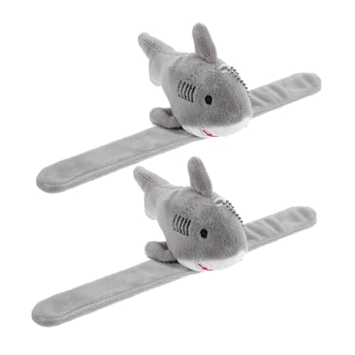 FOYTOKI 2Stücke Plüsch Slap Armbänder Kuscheltier Handgelenkspielzeug für Bequemes Sicheres und Dekoratives Slapband für Tierpartys Verarbeitung und Haifischdesign FOYTOKI 2Stücke Plüsch Slap Armbänder Kuscheltier Handgelenkspielzeug für Bequemes Sicheres und Dekoratives Slapband für Tierpartys Verarbeitung und Haifischdesign von FOYTOKI