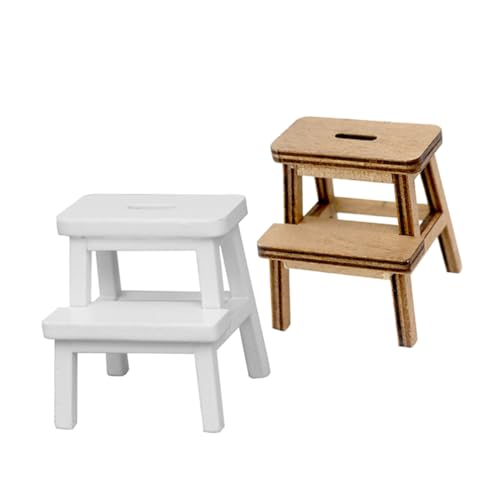 FOYTOKI 2Stücke Tritthocker für Puppenhaus Holzmöbel Zubehör und Holz Dekoration und Accessoire für Mini Häuser zum Verschenken FOYTOKI 2Stücke Tritthocker für Puppenhaus Holzmöbel Zubehör und Holz Dekoration und Accessoire für Mini Häuser zum Verschenken von FOYTOKI