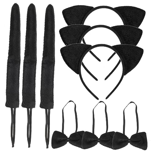 FOYTOKI 3 Sätze Katzenohren Kostümset für Teiliges Set mit Haarreif Fliege und Tierkostüm für Fasching Karneval und Cosplay Events Bequem und Langlebig FOYTOKI 3 Sätze Katzenohren Kostümset für Teiliges Set mit Haarreif Fliege und Tierkostüm für Fasching Karneval und Cosplay Events Bequem und Langlebig von FOYTOKI
