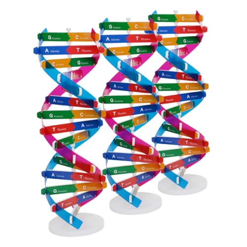 FOYTOKI 3 Stück DNA Doppelhelix Modell Realistisches Humanes Gen DIY Bausatz für Naturwissenschaftlichen Unterricht Pädagogisches Lernwerkzeug für Gruppenprojekte im Klassenzimmer FOYTOKI 3 Stück DNA Doppelhelix Modell Realistisches Humanes Gen DIY Bausatz für Naturwissenschaftlichen Unterricht Pädagogisches Lernwerkzeug für Gruppenprojekte im Klassenzimmer von FOYTOKI