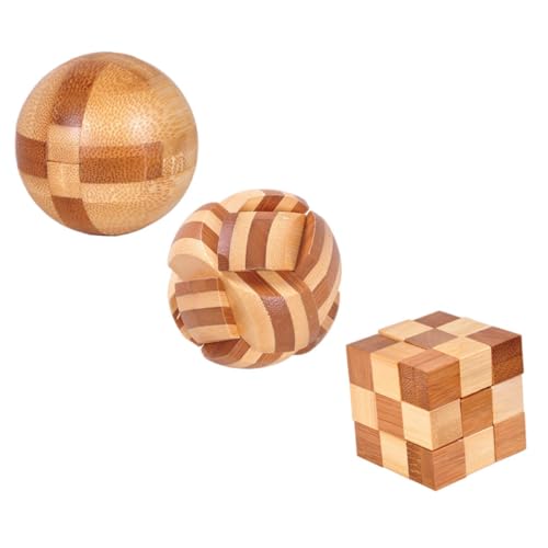 FOYTOKI 3 Stück Kongming Lock Puzzle aus Teiliges für Kleinkinder Fördert Logisches und Kreativität Entwirrungsspielzeug für Geistige Herausforderungen FOYTOKI 3 Stück Kongming Lock Puzzle aus Teiliges für Kleinkinder Fördert Logisches und Kreativität Entwirrungsspielzeug für Geistige Herausforderungen von FOYTOKI