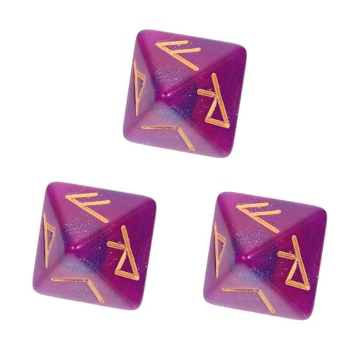 FOYTOKI 3 Stück Polyeder Rune Seitige Acryl für Brettspiele Dekorative mit Geheimnisvollen Farben für Partys Familie und Deko FOYTOKI 3 Stück Polyeder Rune Seitige Acryl für Brettspiele Dekorative mit Geheimnisvollen Farben für Partys Familie und Deko von FOYTOKI
