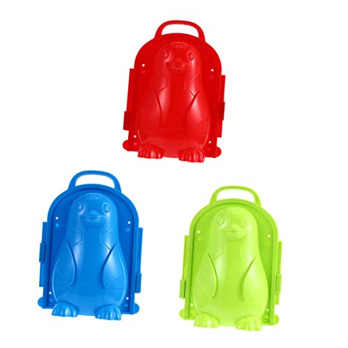 FOYTOKI 3 Stück Schneeballzange Winter für Draußen Lustige Pinguin Form Vielseitig Einsetzbar Kinderfreundliches Design für Schneeballschlachten und Outdoor Aktivitäten von FOYTOKI