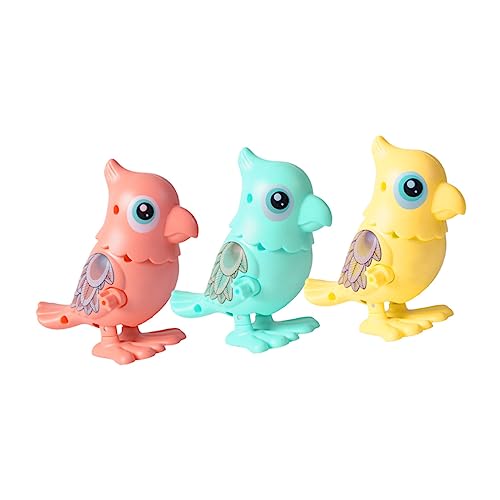 FOYTOKI 3 Stück Springendes Papageienspielzeug Aufziehspielzeug Hühner Aufziehspielzeug Aufzieh Hühnerspielzeug Uhrwerkspielzeug Aufzieh Kinderspielzeug Lernspielzeug Hühner von FOYTOKI
