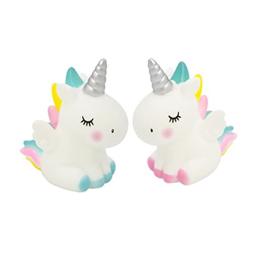 FOYTOKI 3 Stück Teiliges Einhorn Design Torten Deko Lustige Kuchenornamente für Geburtstagsfeiern Tischdeko für Partys und Zuhause Blauer Fuß von FOYTOKI