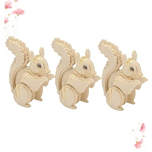 FOYTOKI 3 Stück Teiliges Holzpuzzle für Kreatives Lernspielzeug Hand Augen Koordination und Motorischen Fähigkeiten für Jungen und Squirrel Muster FOYTOKI 3 Stück Teiliges Holzpuzzle für Kreatives Lernspielzeug Hand Augen Koordination und Motorischen Fähigkeiten für Jungen und Squirrel Muster von FOYTOKI