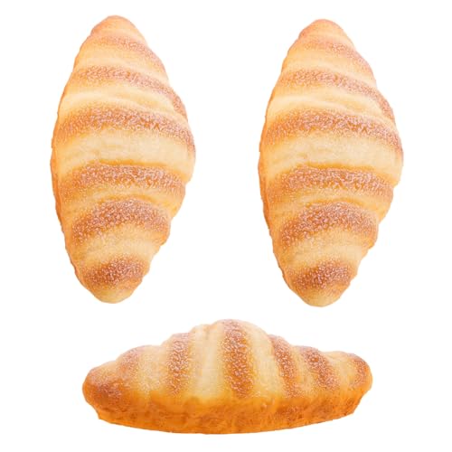 FOYTOKI 3 Stück Teiliges Realistisches Künstliches Croissant Stabiles Dekobrot für Bäckerei Restaurant und Fotografie Vielseitige Küchen und Schaufensterdekoration Leicht Tragbar und FOYTOKI 3 Stück Teiliges Realistisches Künstliches Croissant Stabiles Dekobrot für Bäckerei Restaurant und Fotografie Vielseitige Küchen und Schaufensterdekoration Leicht Tragbar und von FOYTOKI