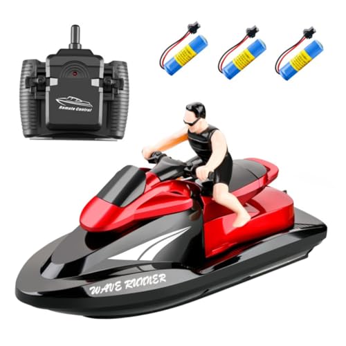 FOYTOKI 3 Stücke Boot mit Batterien Schnell für Spaß im Wasser Ferngesteuert Perfektes für Outdoor Aktivitäten von FOYTOKI