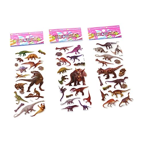 FOYTOKI 30 Blatt Cartoon Dinosaurier Aufkleber Bubble Sticker für Kinderzimmer Dekoration Kreatives Design Sicher und Vielseitig Einsetzbar für Belohnungen und Bastelprojekte von FOYTOKI