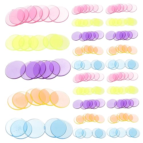 FOYTOKI 300Stücke Bingo Marker Chips Zählchips für Bingo Spiele Lernspielzeug für Zählen Sortieren und Gruppieren Gemischte Farben Transparent FOYTOKI 300Stücke Bingo Marker Chips Zählchips für Bingo Spiele Lernspielzeug für Zählen Sortieren und Gruppieren Gemischte Farben Transparent von FOYTOKI
