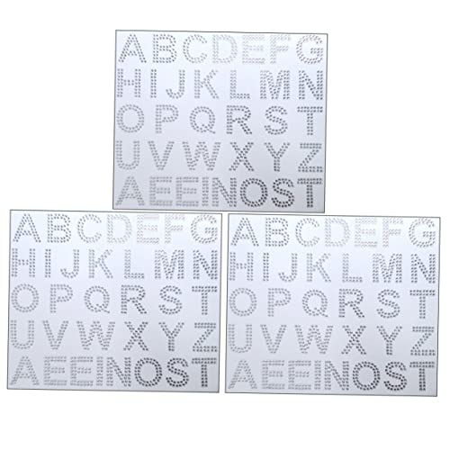 FOYTOKI 3Blätter Bling Aufkleber Strassbuchstaben mit Glitzer für DIY Projekte Kleidung Taschen und Bastelarbeiten Selbstklebend und Einfach Anzubringen FOYTOKI 3Blätter Bling Aufkleber Strassbuchstaben mit Glitzer für DIY Projekte Kleidung Taschen und Bastelarbeiten Selbstklebend und Einfach Anzubringen von FOYTOKI
