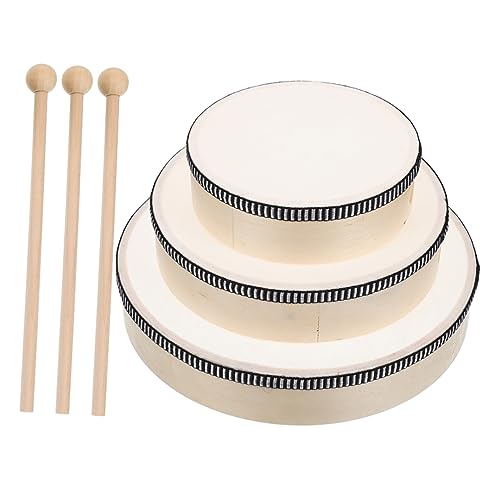 FOYTOKI 3Stücke Handtrommel Holz Tamburin für Erwachsene und Percussion Instrument Rhythmusgefühl und Kognitiven Fähigkeiten FOYTOKI 3Stücke Handtrommel Holz Tamburin für Erwachsene und Percussion Instrument Rhythmusgefühl und Kognitiven Fähigkeiten von FOYTOKI