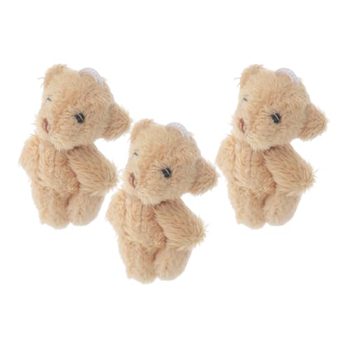 FOYTOKI 3Stücke Mini Plüschbären Figuren Niedliche Tierornamente für DIY Basteldekoration und Puppenhaus für Garten Dekoration Robust und Langlebig Beige Farbtöne FOYTOKI 3Stücke Mini Plüschbären Figuren Niedliche Tierornamente für DIY Basteldekoration und Puppenhaus für Garten Dekoration Robust und Langlebig Beige Farbtöne von FOYTOKI