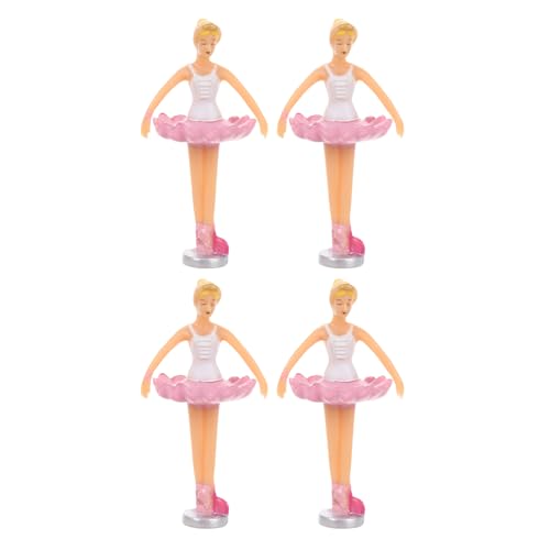 FOYTOKI 4 Stück Drehende Ballerina-prinzessinnenpuppen Für Spieluhren, Elegante Ballett-tanzfiguren, Andenken-schmuckschatulle, Zubehör Für Mädchen Und Sammler von FOYTOKI