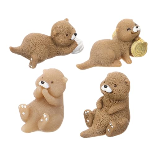 FOYTOKI 4 Stücke Aufkleber Jungen Und Mädchen Miniatur Figuren Landschaft Decor Mini Statue Für Student Präsentieren Harz Material von FOYTOKI