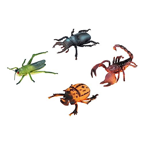 FOYTOKI 4 Stück Realistische Insekten für Pädagogisches Modell für Lernzwecke für Geburtstagsgeschenke und Weihnachtsüberraschungen von FOYTOKI