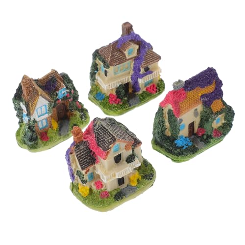 FOYTOKI 4 Stück Vivid House Figurines Stilvolle Garten und Wohnaccessoires aus Hochwertigem Resin für Mikro Landschaften und Pflanzen Dekorationen FOYTOKI 4 Stück Vivid House Figurines Stilvolle Garten und Wohnaccessoires aus Hochwertigem Resin für Mikro Landschaften und Pflanzen Dekorationen von FOYTOKI