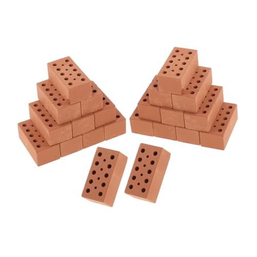FOYTOKI 40Stücke Ziegelmodelle Künstliche Ziegelsteine für DIY Miniaturhausmodelle Vielseitig Einsetzbar für Architekturprojekte Modellbau und Kreative Sandtischgestaltung FOYTOKI 40Stücke Ziegelmodelle Künstliche Ziegelsteine für DIY Miniaturhausmodelle Vielseitig Einsetzbar für Architekturprojekte Modellbau und Kreative Sandtischgestaltung von FOYTOKI