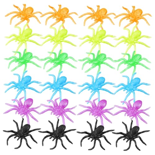 FOYTOKI 48 Stück Teiliges Halloween Elastische Spinnen Farben Spider Figurine als Party Deko Goodie Bag Füller und Halloween Streichspielzeug für Feiern FOYTOKI 48 Stück Teiliges Halloween Elastische Spinnen Farben Spider Figurine als Party Deko Goodie Bag Füller und Halloween Streichspielzeug für Feiern von FOYTOKI