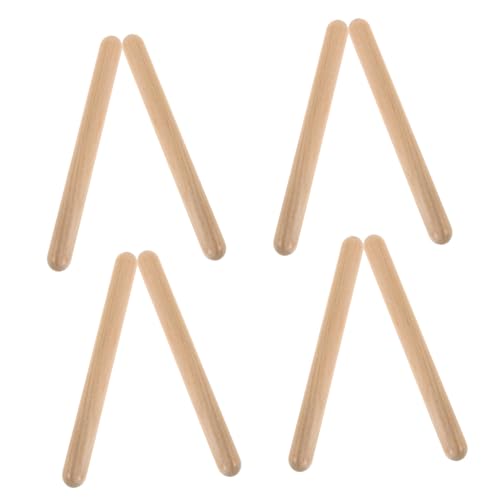 FOYTOKI 4Paare Holz Schlaginstrumente für Rhythmus Sticks aus Langlebigem Holz für Musikunterricht und Kreative Aktivitäten der Vorschule Fördert Musikalische Fähigkeiten FOYTOKI 4Paare Holz Schlaginstrumente für Rhythmus Sticks aus Langlebigem Holz für Musikunterricht und Kreative Aktivitäten der Vorschule Fördert Musikalische Fähigkeiten von FOYTOKI