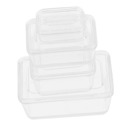 FOYTOKI 4Stücke Aufbewahrungsboxen für Puppenhaus Durchsichtige Lebensmittelboxen für Snacks und Deko für Hausschmuck und Spielzeugzubehör FOYTOKI 4Stücke Aufbewahrungsboxen für Puppenhaus Durchsichtige Lebensmittelboxen für Snacks und Deko für Hausschmuck und Spielzeugzubehör von FOYTOKI