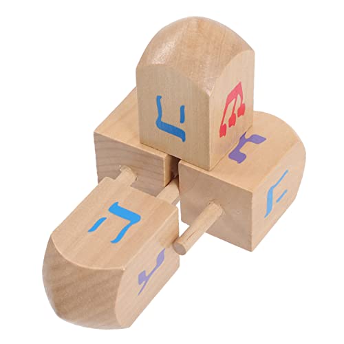 FOYTOKI 4Stücke Holz Gyroskop Gyroskope für Unterhaltsame Tischspielzeuge Hand Auge Koordination und Kreativität für Partys und Feiertage von FOYTOKI