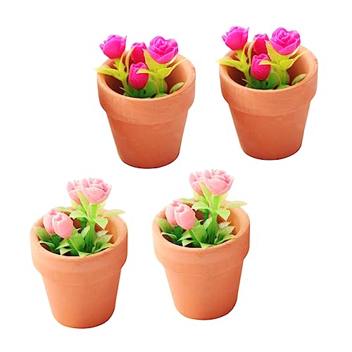 FOYTOKI 4Stücke Topfpflanzen Rosa und Rosen für Puppenhaus Dekoration Realistische Pflanzenmodelle für DIY Minatur Szenen und Innendekoration Hochwertiges FOYTOKI 4Stücke Topfpflanzen Rosa und Rosen für Puppenhaus Dekoration Realistische Pflanzenmodelle für DIY Minatur Szenen und Innendekoration Hochwertiges von FOYTOKI