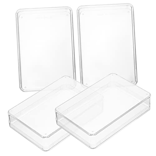 FOYTOKI 4Stücke Transparente Kunststoff Spielkartenboxen Kartenhalter für Poker und Kartenspiele Stabile Aufbewahrungslösung für Kartendecks Münzen FOYTOKI 4Stücke Transparente Kunststoff Spielkartenboxen Kartenhalter für Poker und Kartenspiele Stabile Aufbewahrungslösung für Kartendecks Münzen von FOYTOKI