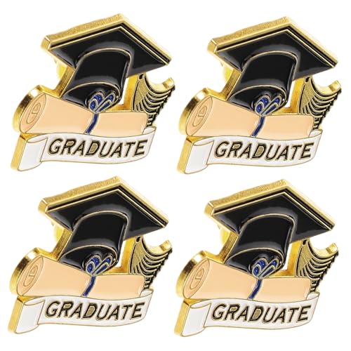 FOYTOKI 4pcs Abschlusskappe Lapel Pins Metall Broschen Für Die Abschlusssaison Glückwunsch Für Studenten Outfits Accessoires Kleidung Schmuck FOYTOKI 4pcs Abschlusskappe Lapel Pins Metall Broschen Für Die Abschlusssaison Glückwunsch Für Studenten Outfits Accessoires Kleidung Schmuck von FOYTOKI