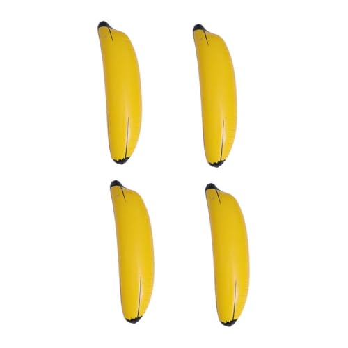 FOYTOKI 4 Stück Aufblasbare Banane, 68CM Wasserspielzeug Badespielzeug Banane Aufblasbar Spielzeug Erwachsenes Kinder, für Pool Strand Sommer Badespaß Fasching Karneval Halloween Party Deko von FOYTOKI