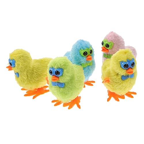 FOYTOKI 5 Stück Teiliges Aufziehspielzeug Küken Plüsch Hüpfen Küken für Lustige für Ostern und Partys Perfektes für Jungen und Zufällige Farbe FOYTOKI 5 Stück Teiliges Aufziehspielzeug Küken Plüsch Hüpfen Küken für Lustige für Ostern und Partys Perfektes für Jungen und Zufällige Farbe von FOYTOKI