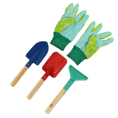 FOYTOKI 5 Stück Teiliges Gartenwerkzeug Gartenspielzeug für Jungen und Rechen Outdoor Aktivitäten und Gartenarbeit Zufällige Farbe von FOYTOKI