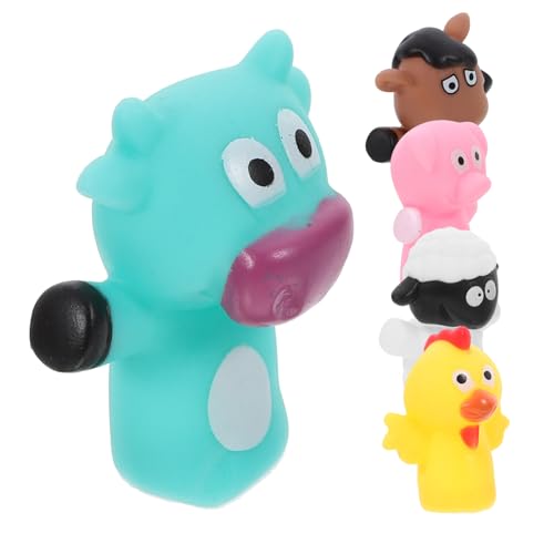 FOYTOKI 5 Stück Teiliges Handpuppen für Cartoon Tier Fingerpuppen für Interaktive Eltern Junge Mädchen Interaktion und Geschichten Erzählen für Jungen von FOYTOKI