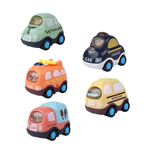 FOYTOKI 5 Stück Teiliges Inertia Auto Lustige Cartoon Fahrzeuge für Kleine Hände und Sicheres FOYTOKI 5 Stück Teiliges Inertia Auto Lustige Cartoon Fahrzeuge für Kleine Hände und Sicheres von FOYTOKI