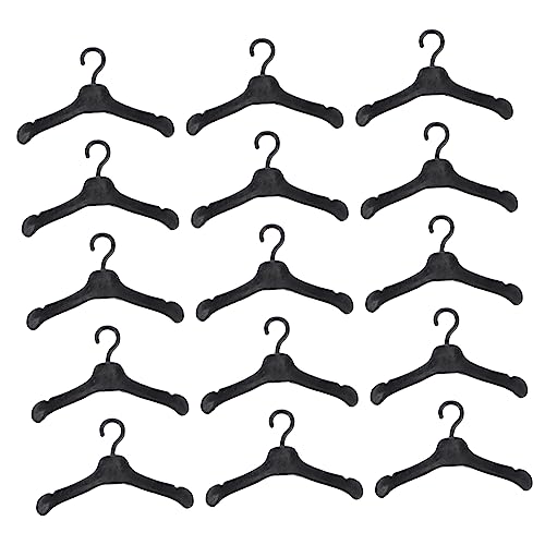 FOYTOKI 50Stücke Puppenkleiderbügel Kunststoff Puppen Kleiderbügel für Puppen Kleidung und Langlebig Zubehör für Puppenhäuser und Spielzeugorganisation von FOYTOKI