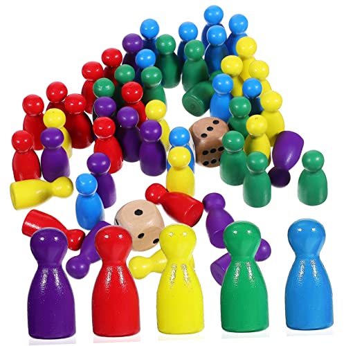 FOYTOKI 50Stücke Schachfiguren aus Holz Brettspielzubehör Würfeln für Teamspiele Unterscheidung von Gegnern FOYTOKI 50Stücke Schachfiguren aus Holz Brettspielzubehör Würfeln für Teamspiele Unterscheidung von Gegnern von FOYTOKI