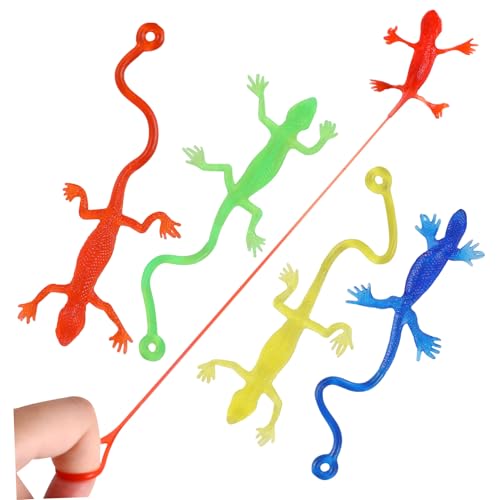 FOYTOKI 5Stücke Klebrige Eidechsen Dehnbares Farbenfrohe Eidechsenfiguren Vielseitige Partygeschenke für für Goodie Bags FOYTOKI 5Stücke Klebrige Eidechsen Dehnbares Farbenfrohe Eidechsenfiguren Vielseitige Partygeschenke für für Goodie Bags von FOYTOKI