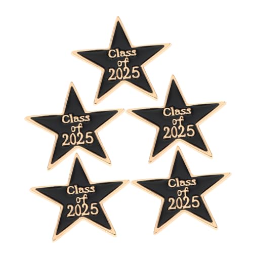 FOYTOKI 5pcs Abschlussabzeichen Pin Stern Sternnadel Abschlussabschluss Abschluss Brosche Klasse Von 2025 Revers Abzeichen Revers Stecknadel Dekorative Brosche Pin FOYTOKI 5pcs Abschlussabzeichen Pin Stern Sternnadel Abschlussabschluss Abschluss Brosche Klasse Von 2025 Revers Abzeichen Revers Stecknadel Dekorative Brosche Pin von FOYTOKI