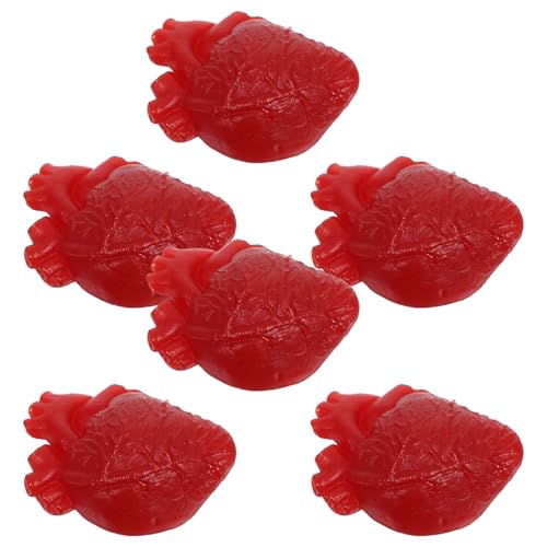 FOYTOKI 6 Stück Halloween-kunstherzen: Realistische Körperteile, Organe, Gruselige Streich-Requisiten Für Halloween-Partys, Innendekorationen, Gruseliges Zubehör FOYTOKI 6 Stück Halloween-kunstherzen: Realistische Körperteile, Organe, Gruselige Streich-Requisiten Für Halloween-Partys, Innendekorationen, Gruseliges Zubehör von FOYTOKI