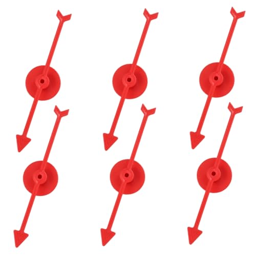 FOYTOKI 6 Stück Rotierende Pfeilspielzeuge Aus Kunststoff für Spiele Partydekorationen und Den Mathematikunterricht von FOYTOKI