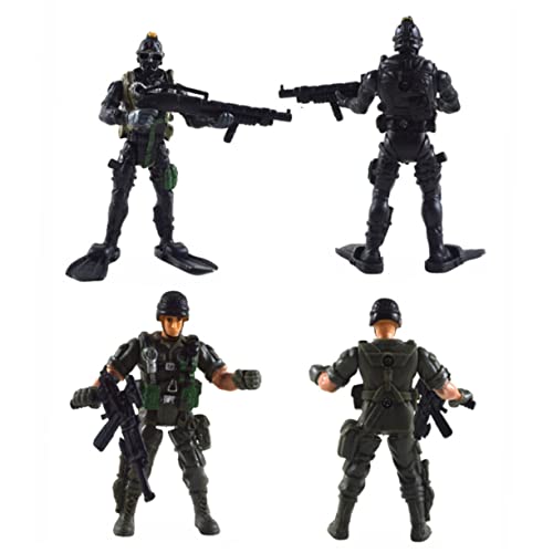 FOYTOKI 6 Stück Teiliges Interaktiver Special Forces Spielzeuge für Abnehmbare Figuren für Jungen Fördert Verständnis für Spezialeinheiten aus Sicherem Gefertigt von FOYTOKI
